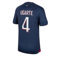 Fotballdrakt Herre Paris Saint-Germain Manuel Ugarte #4 Hjemmedrakt 2023-24 Kortermet